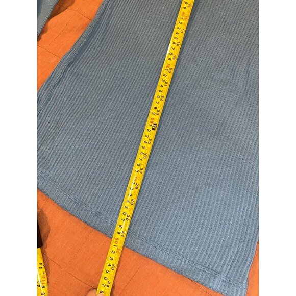 Free People We The Free Blue Ribbed Long Sleeve Tunic Top S - Picture 12 of 12